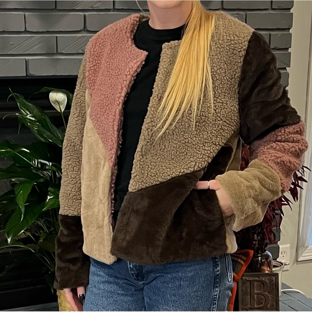 Neapolitan Faux Fur Jacket